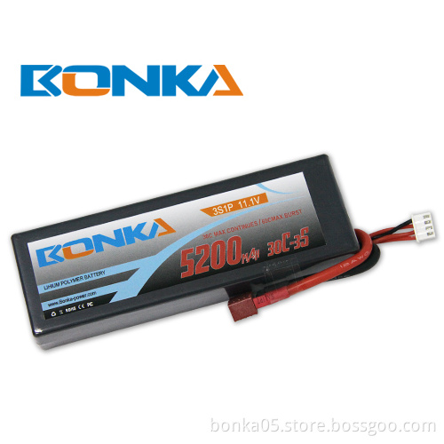 Bonka hardcase lipo battery 5200mah 11.1V 30C/60C 3S